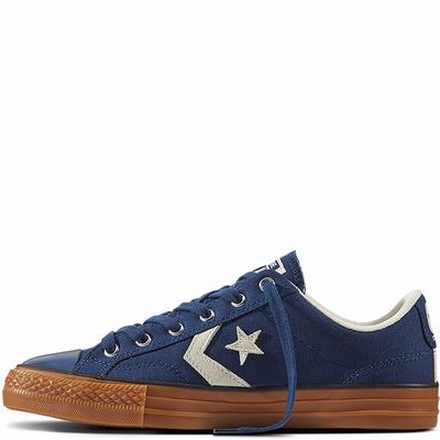 Converse Star Player Low Tops Mens - Navy Shoes (338GAFLE)